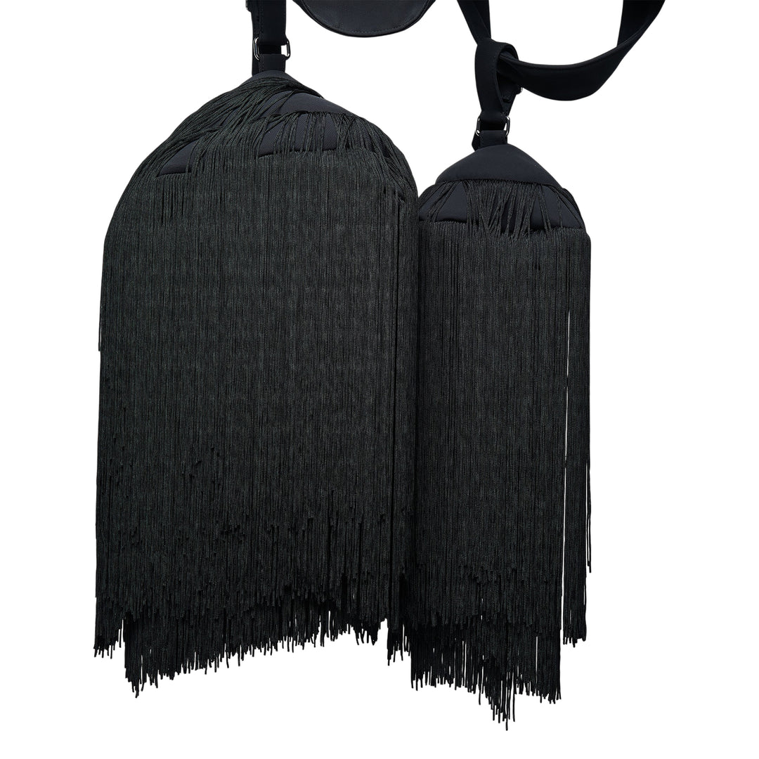 Slouchy Tote With Fringe Pouches