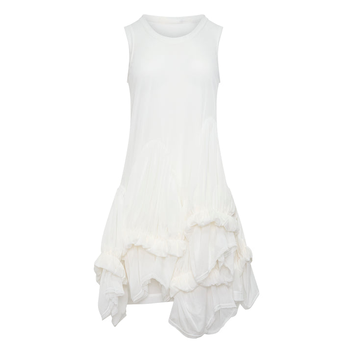 Sheer Layered Ruffle Dress