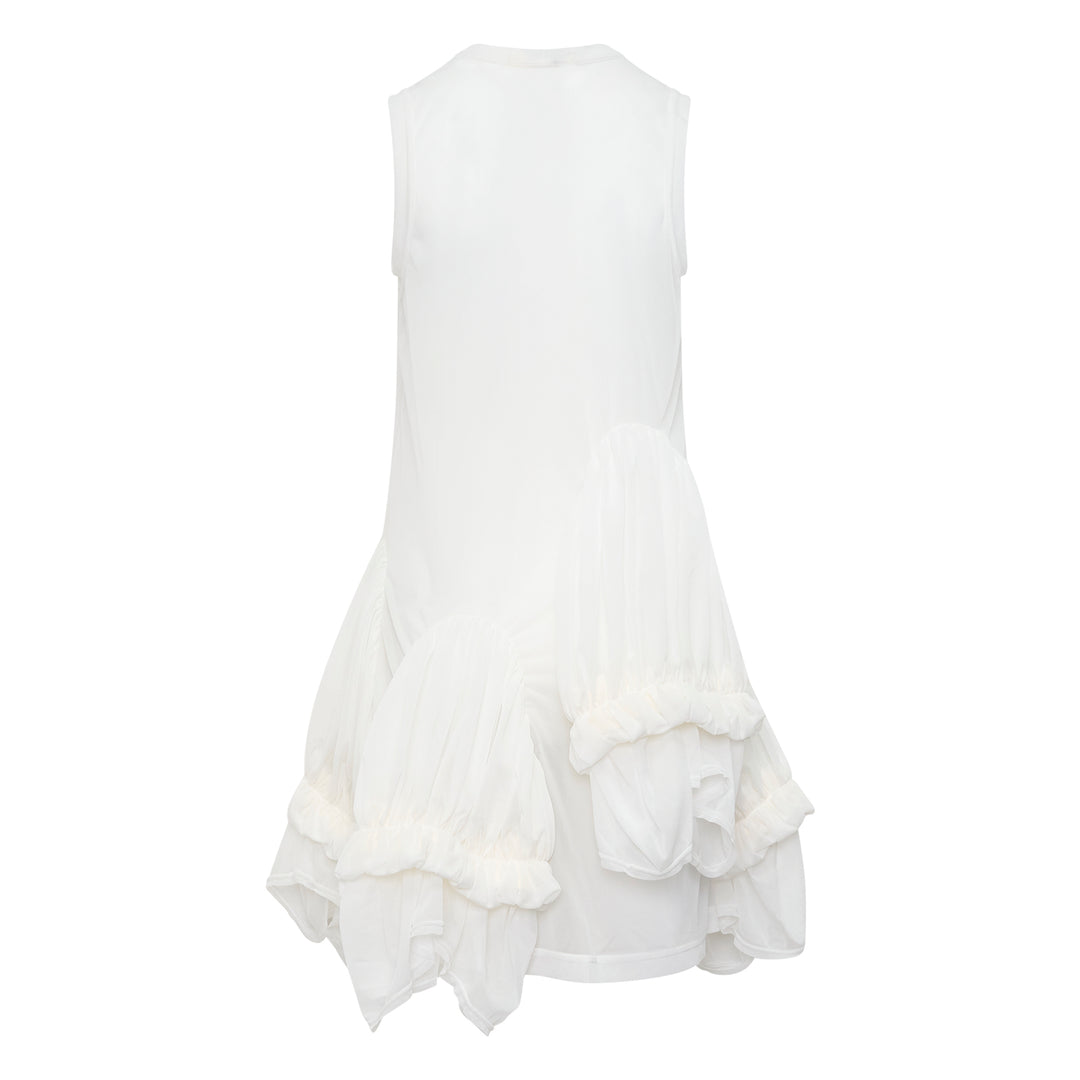 Sheer Layered Ruffle Dress
