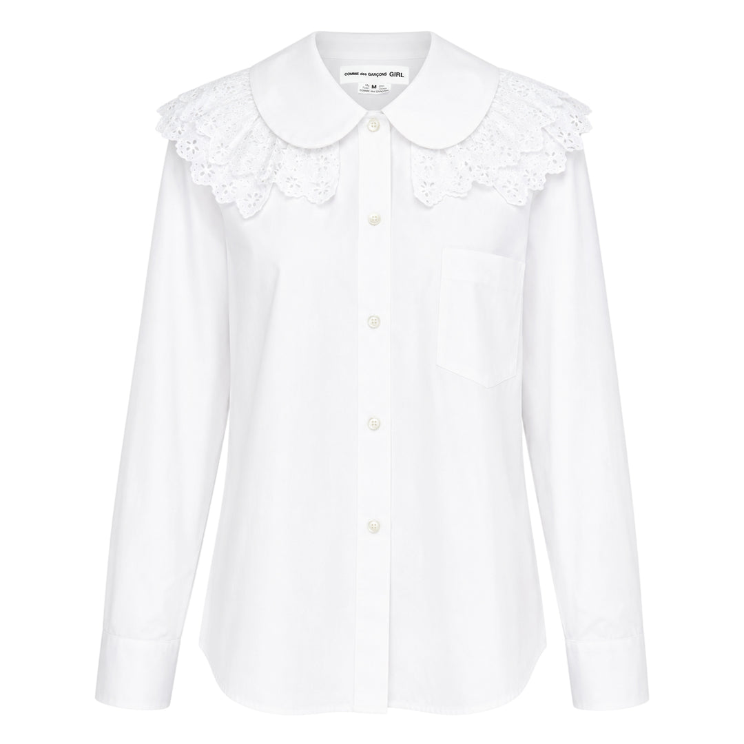 Lace Collar Peter Pan Blouse