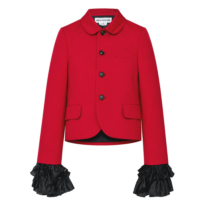 Tailored Jacket with Taffeta Cuffs