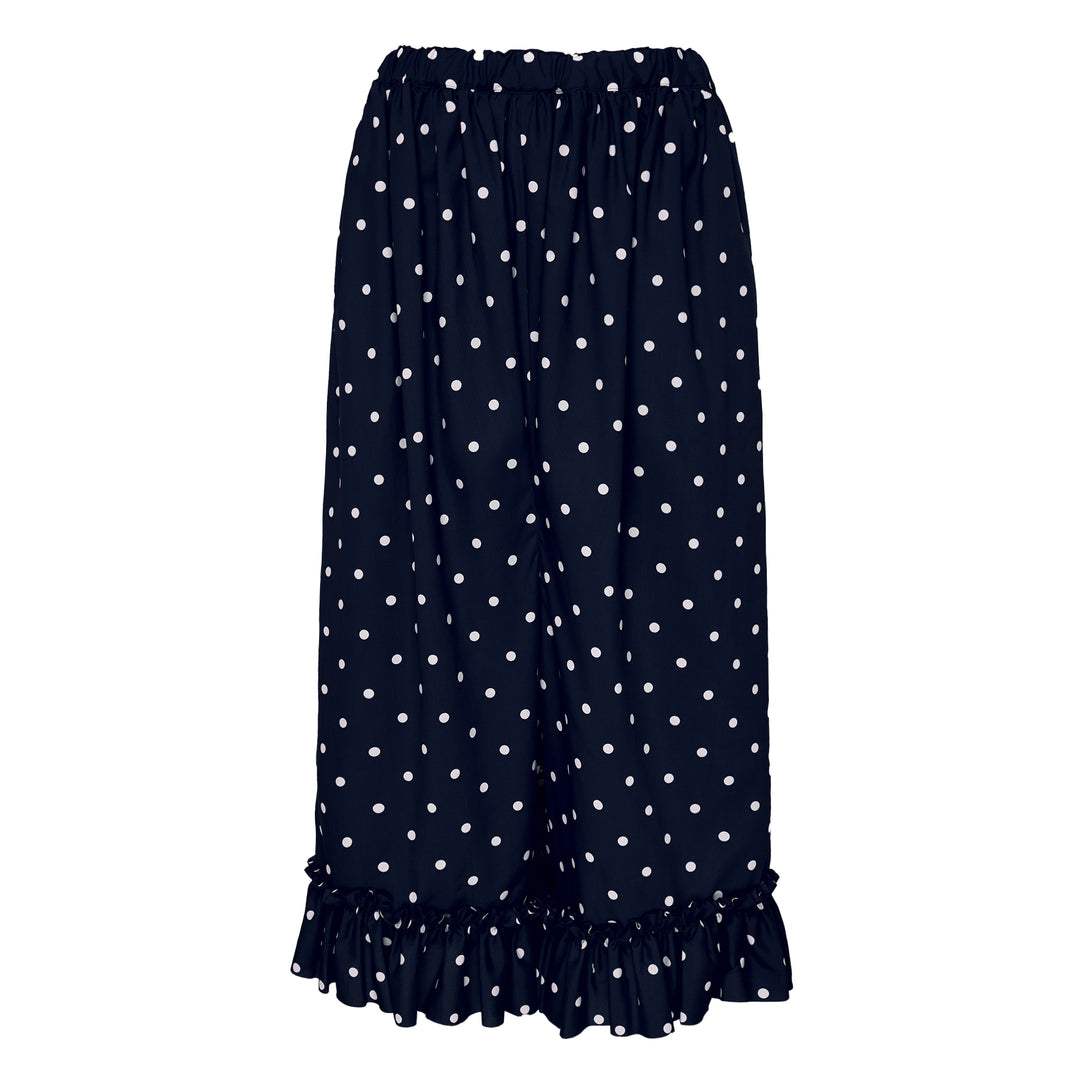 Polka Dot Wide-Leg Pants