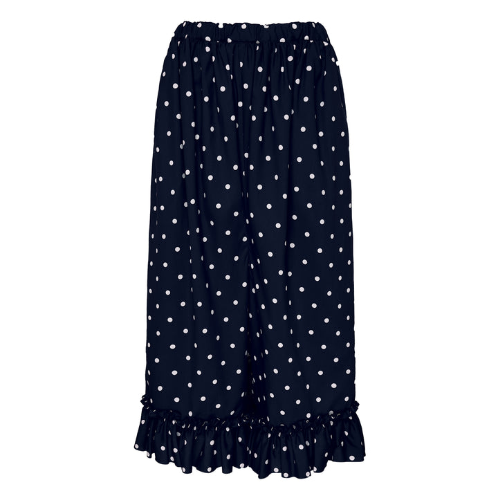 Polka Dot Wide-Leg Pants