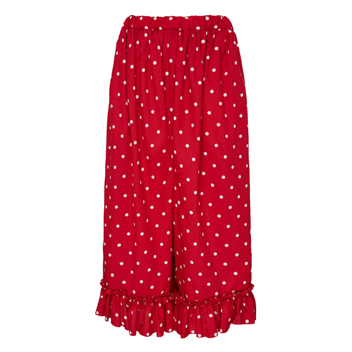 Polka Dot Wide-Leg Pants