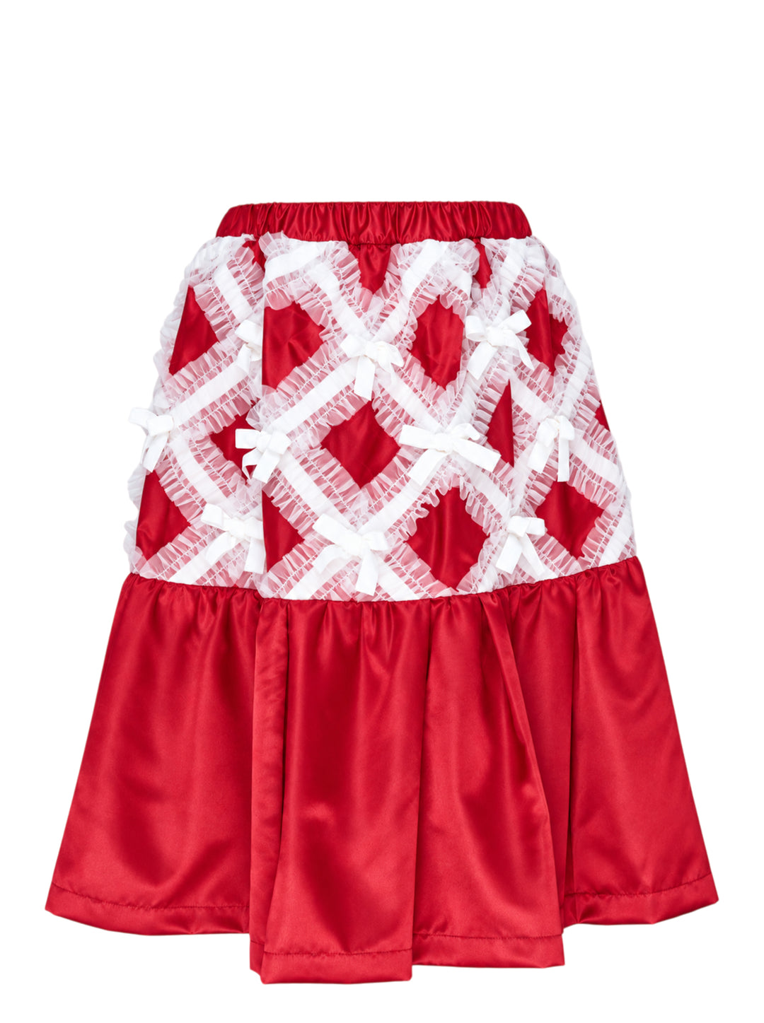COMME des GARCONS GIRL Criss-Cross Lace A-Line Skirt
