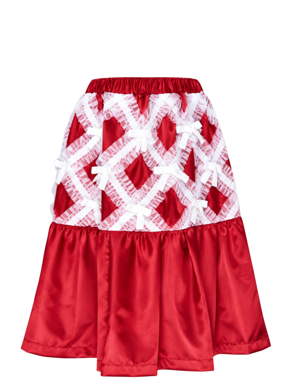 COMME des GARCONS GIRL Criss-Cross Lace A-Line Skirt - view 2