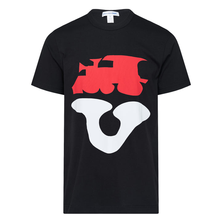 Abstract Print Crewneck Tee