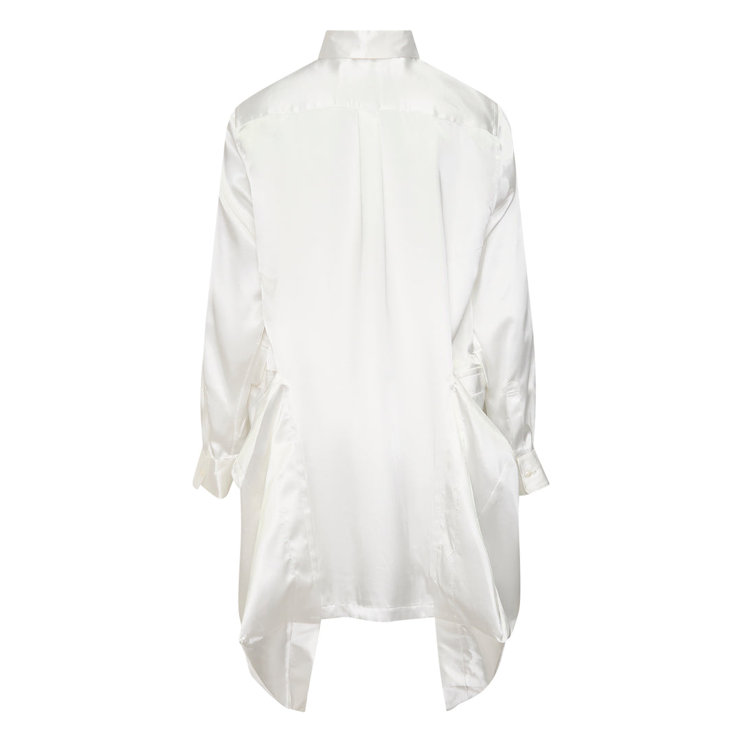 Satin Rounded Collar Blouse
