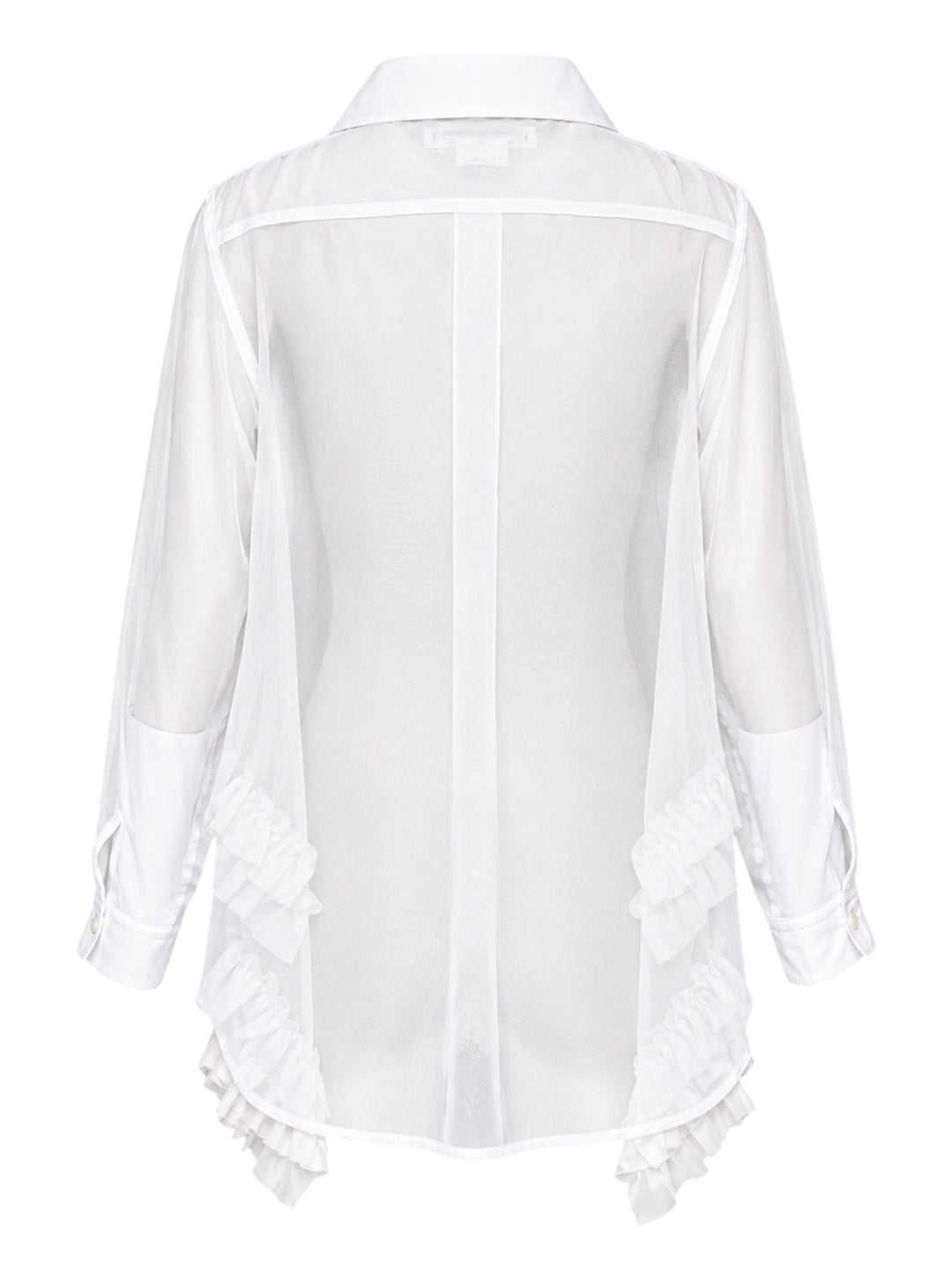 COMME des GARCONS COMME des GARCONS Sheer Layered Ruffle Blouse - view 2