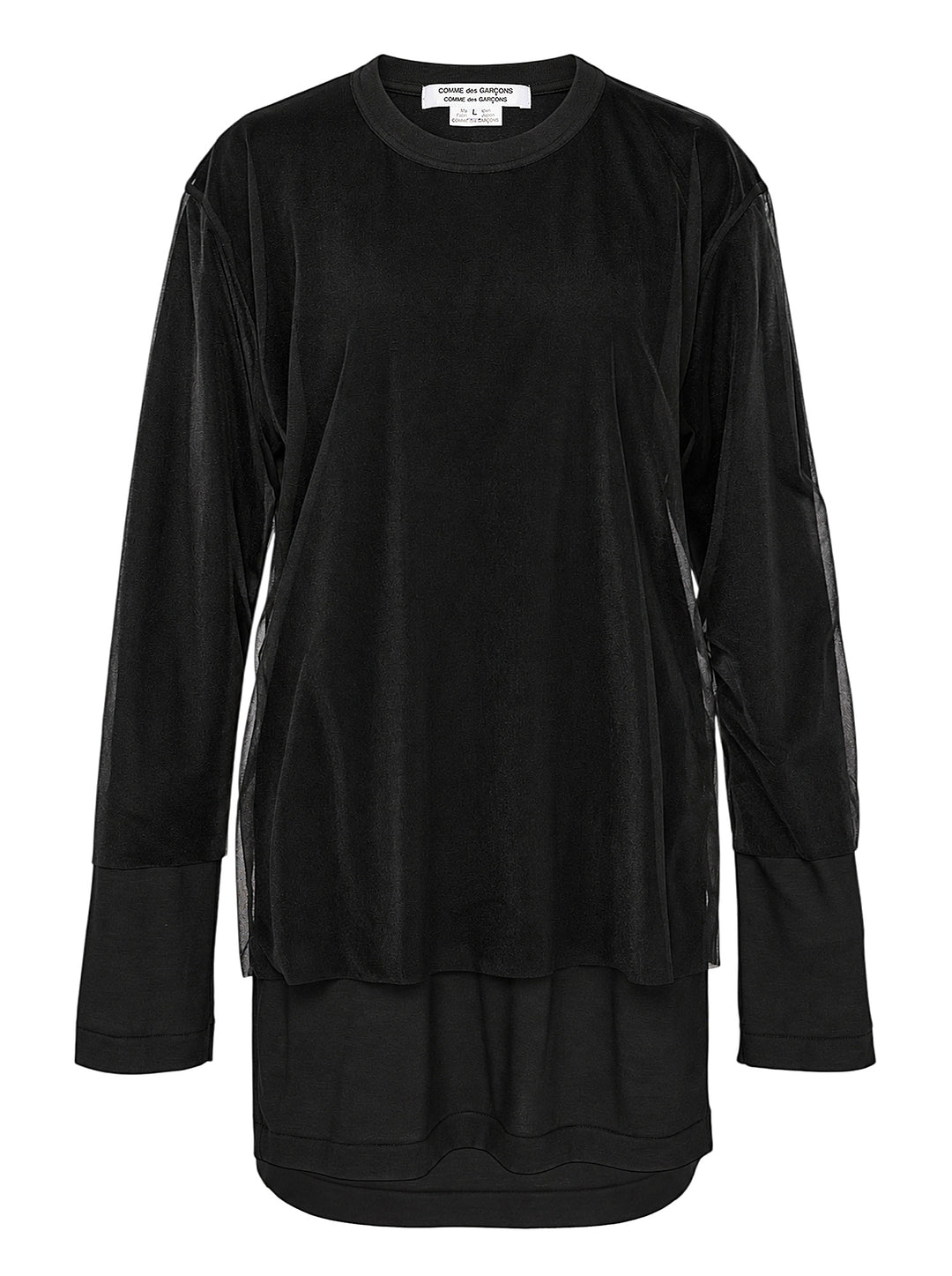 COMME des GARCONS COMME des GARCONS Asymmetrical Panelled Oversize Tee