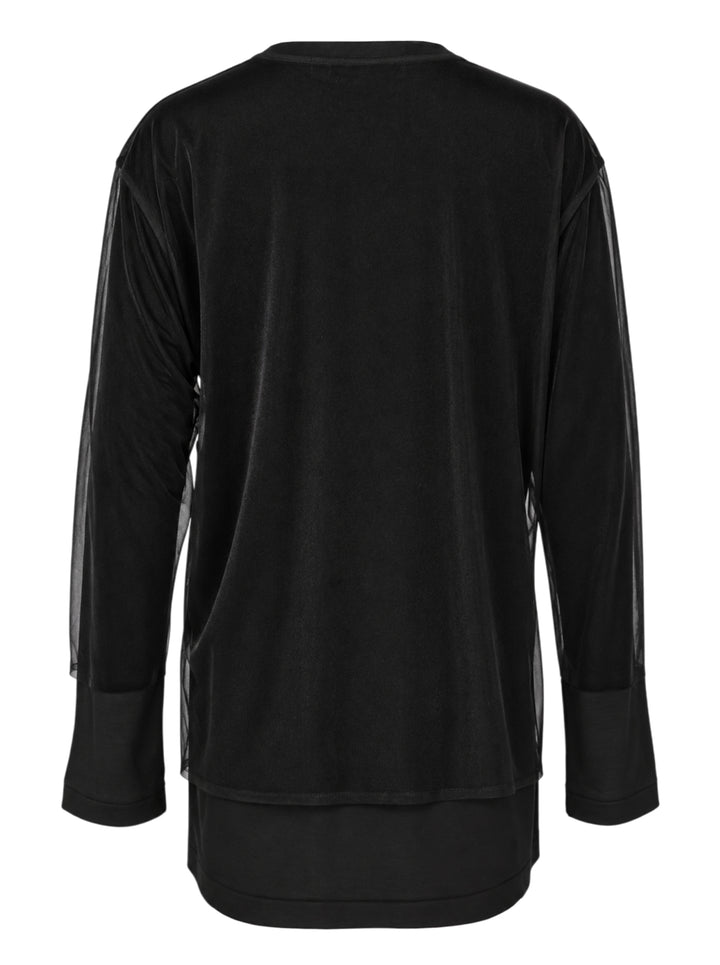 COMME des GARCONS COMME des GARCONS Asymmetrical Panelled Oversize Tee - view 2