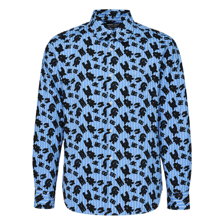 Stripe Printed Long Sleeve Shirt