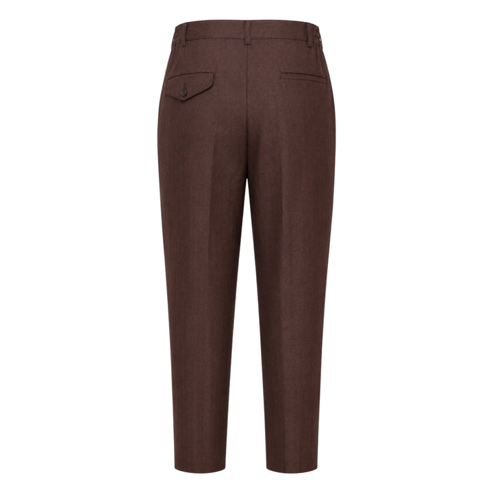 Wool Mini Herringbone Pants