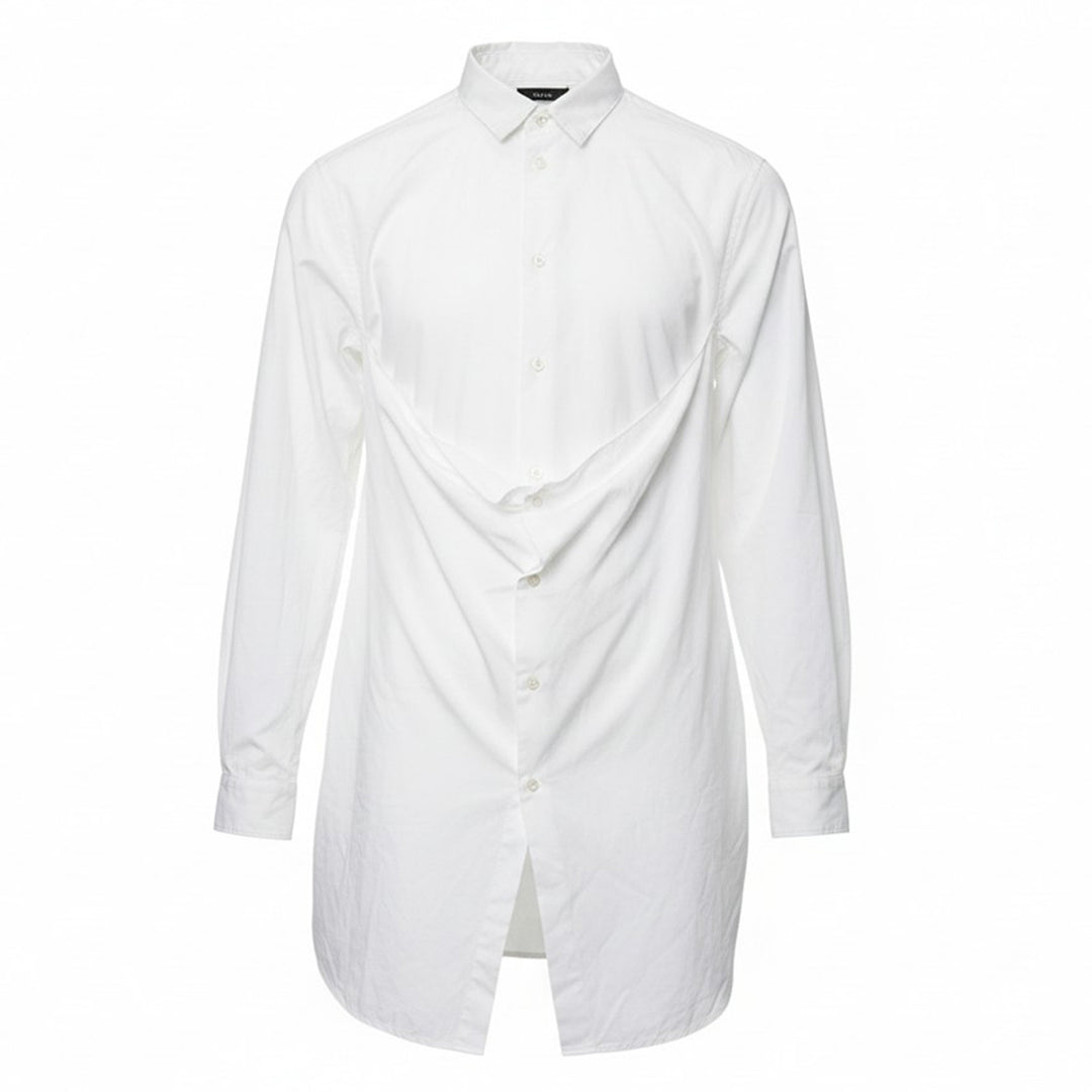 COMME des GARCONS HOMME PLUS Long Sleeve Draped Shirt