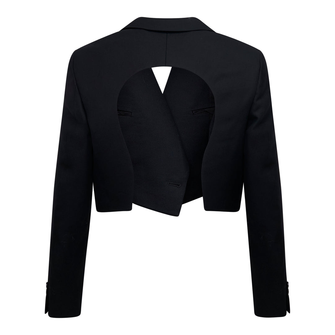 Patchwork Wool Blazer
