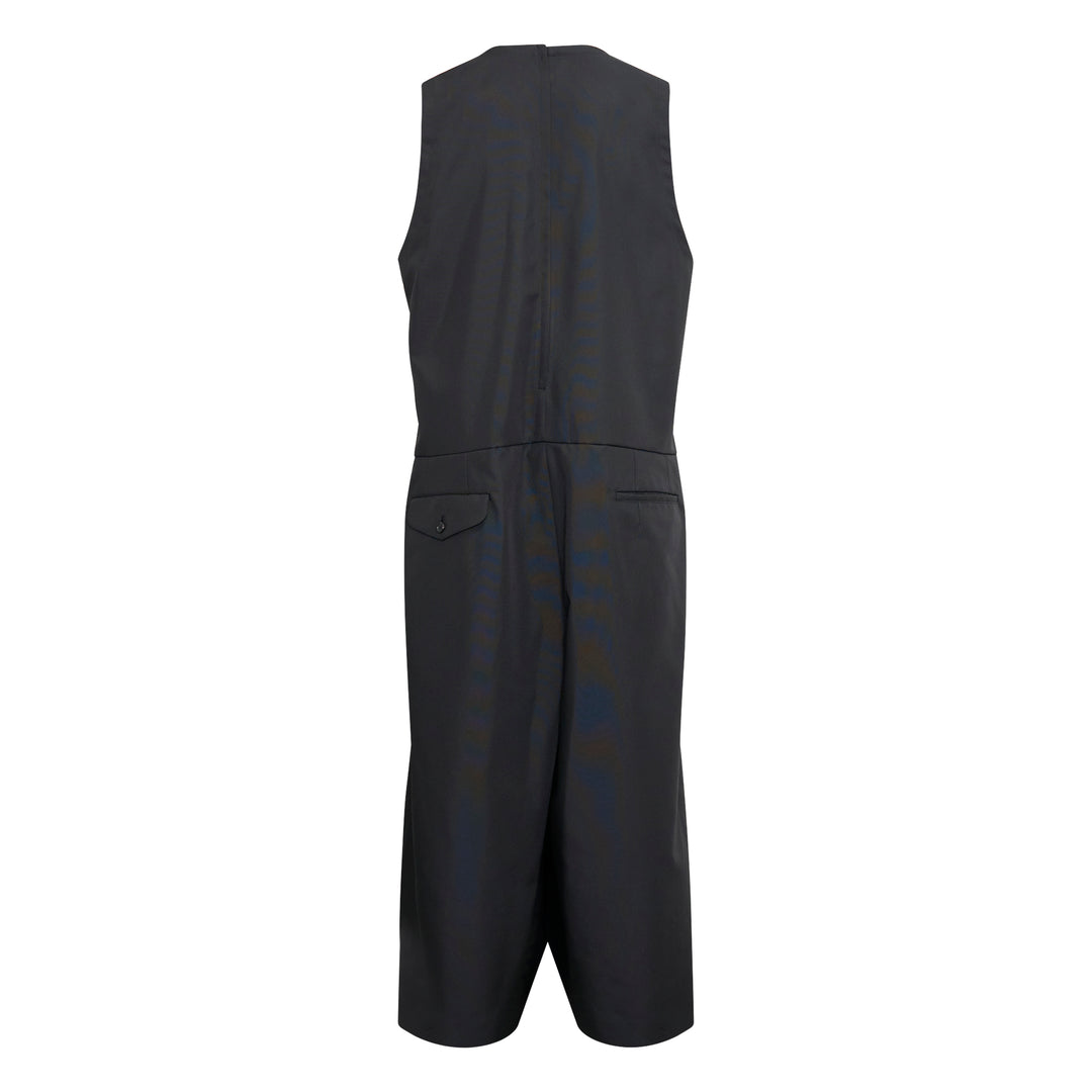 Polyester Dobby Wide-Leg Jumpsuit