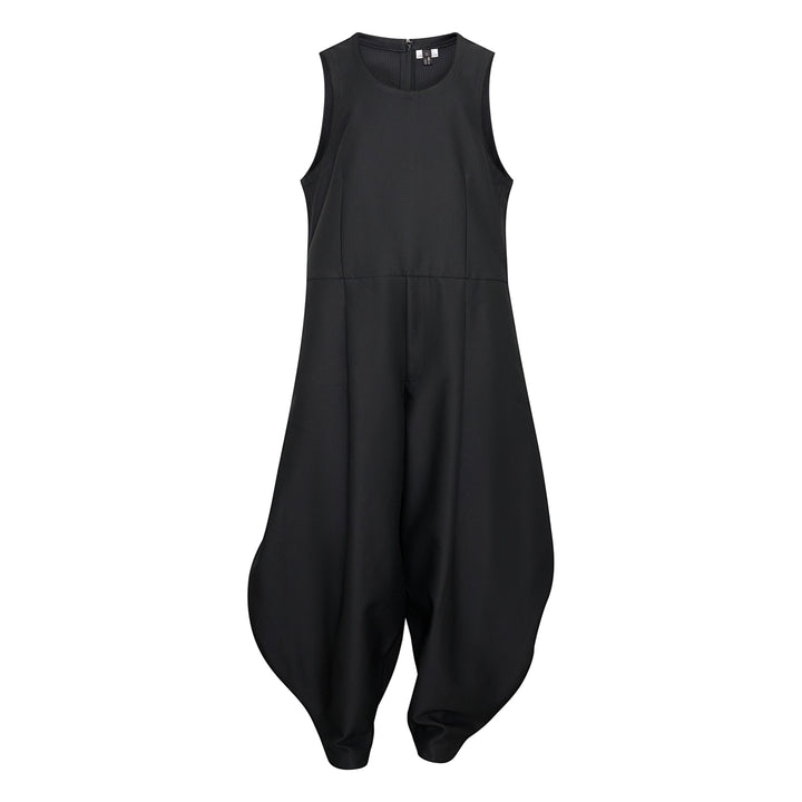 Dobby Cloth Harem Jumpsuit