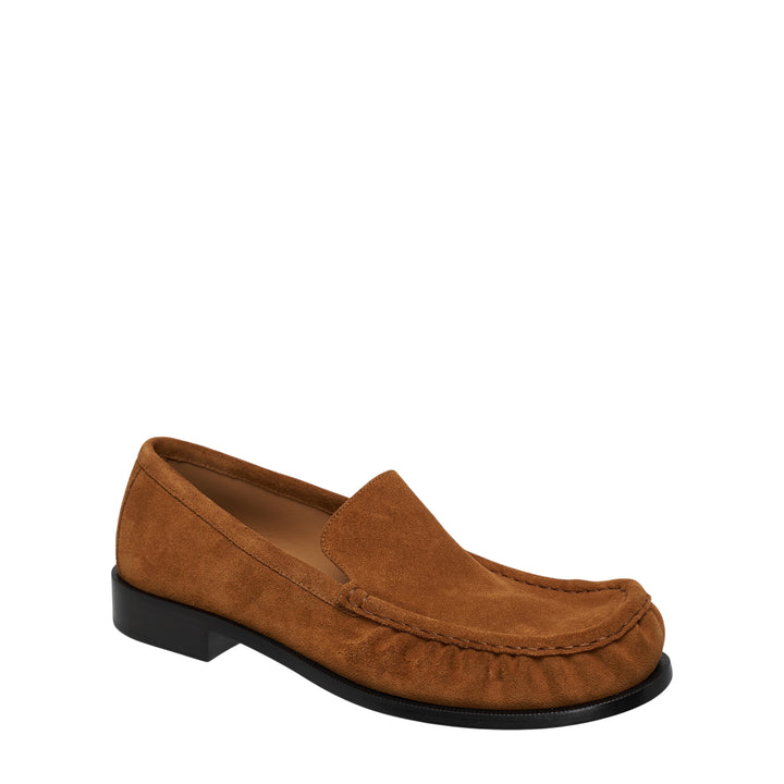 Creased Toe Suede Loafer