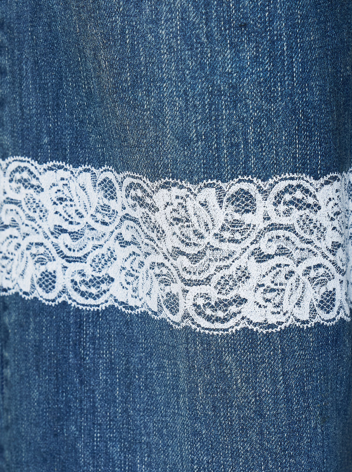 UNDERCOVER Lace Strip Jeans - view 3