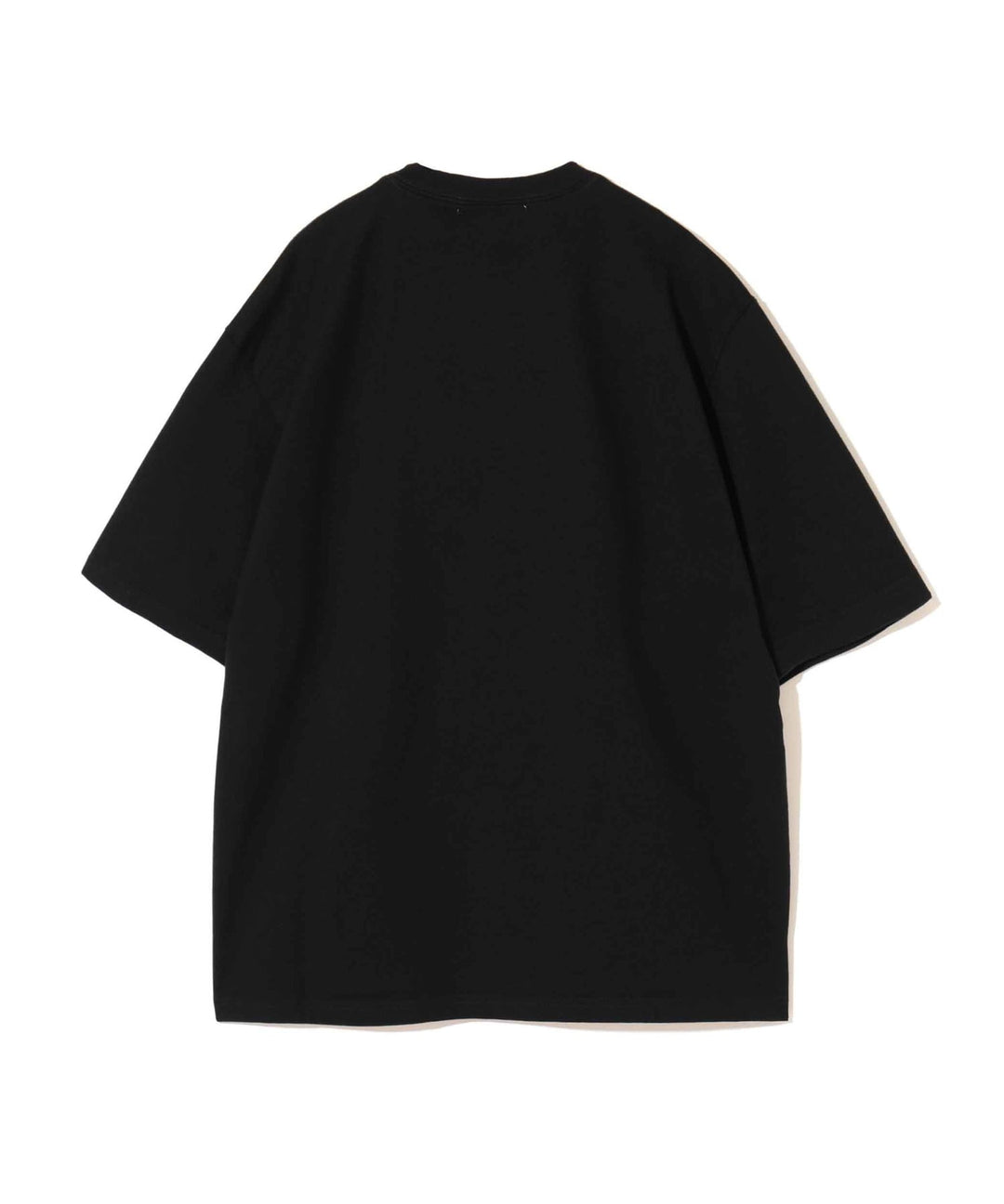 Undercover Bear Print Tee in black, featuring an oversized collage-style multicolour teddy bear graphic on the chest, laid flat on a white background - view 2