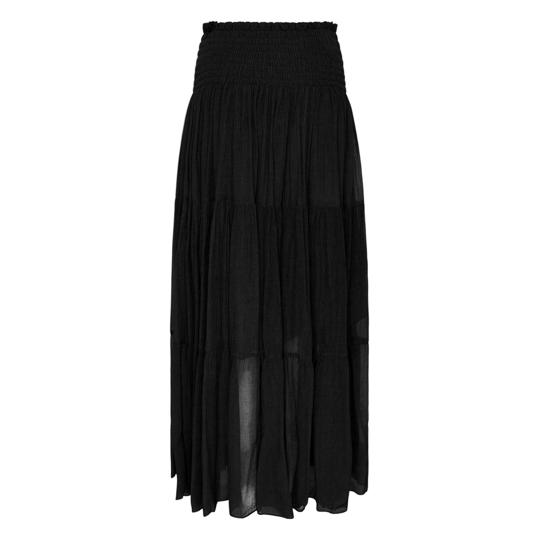 Winkle Silk Mix Maxi Skirt