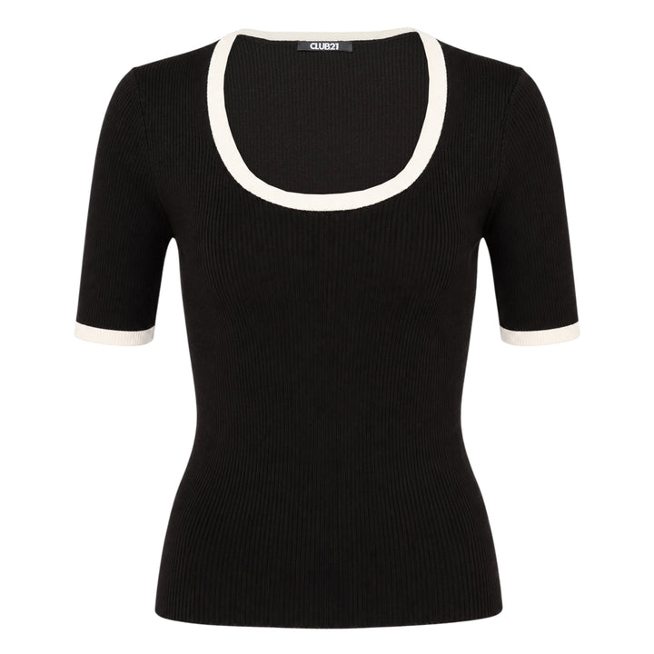 Silk Cotton Short Sleeve Sweater
