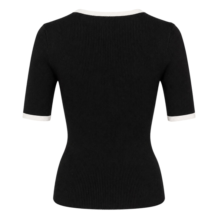 Silk Cotton Short Sleeve Sweater