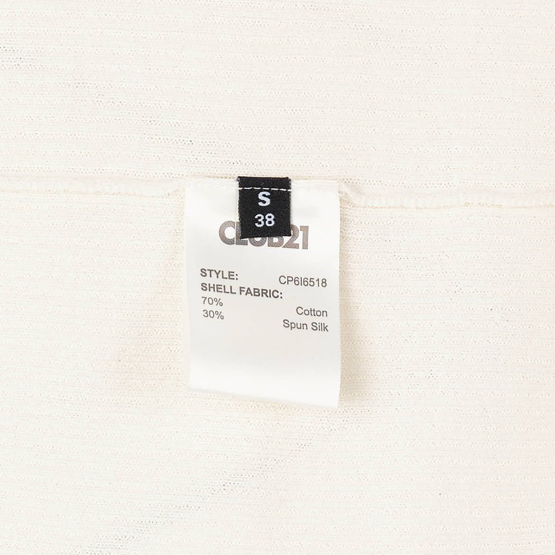 Silk Cotton Short Sleeve Sweater