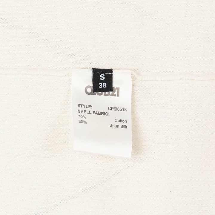 Silk Cotton Short Sleeve Sweater