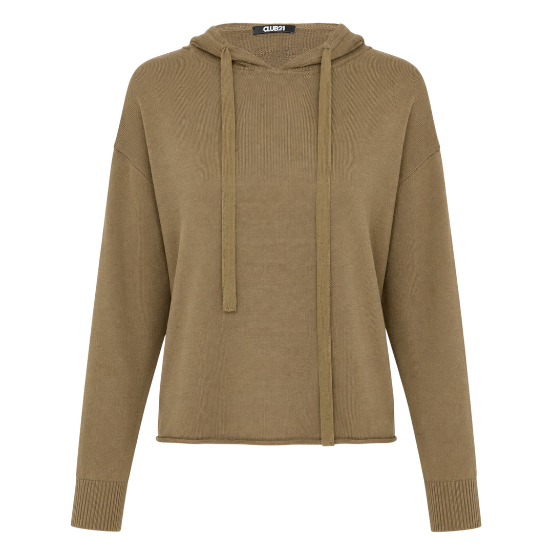 Mid Weight Knit Hoodie