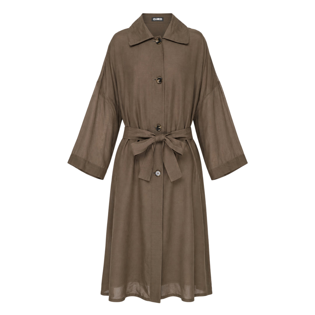 Margaux Habutai Silk Cupro Coat