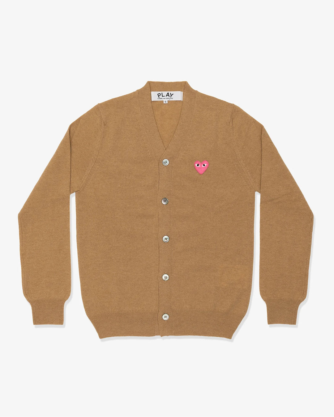 Pink Emblem V-Neck Cardigan