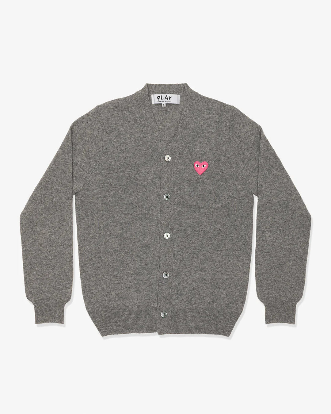 Pink Emblem V-Neck Cardigan