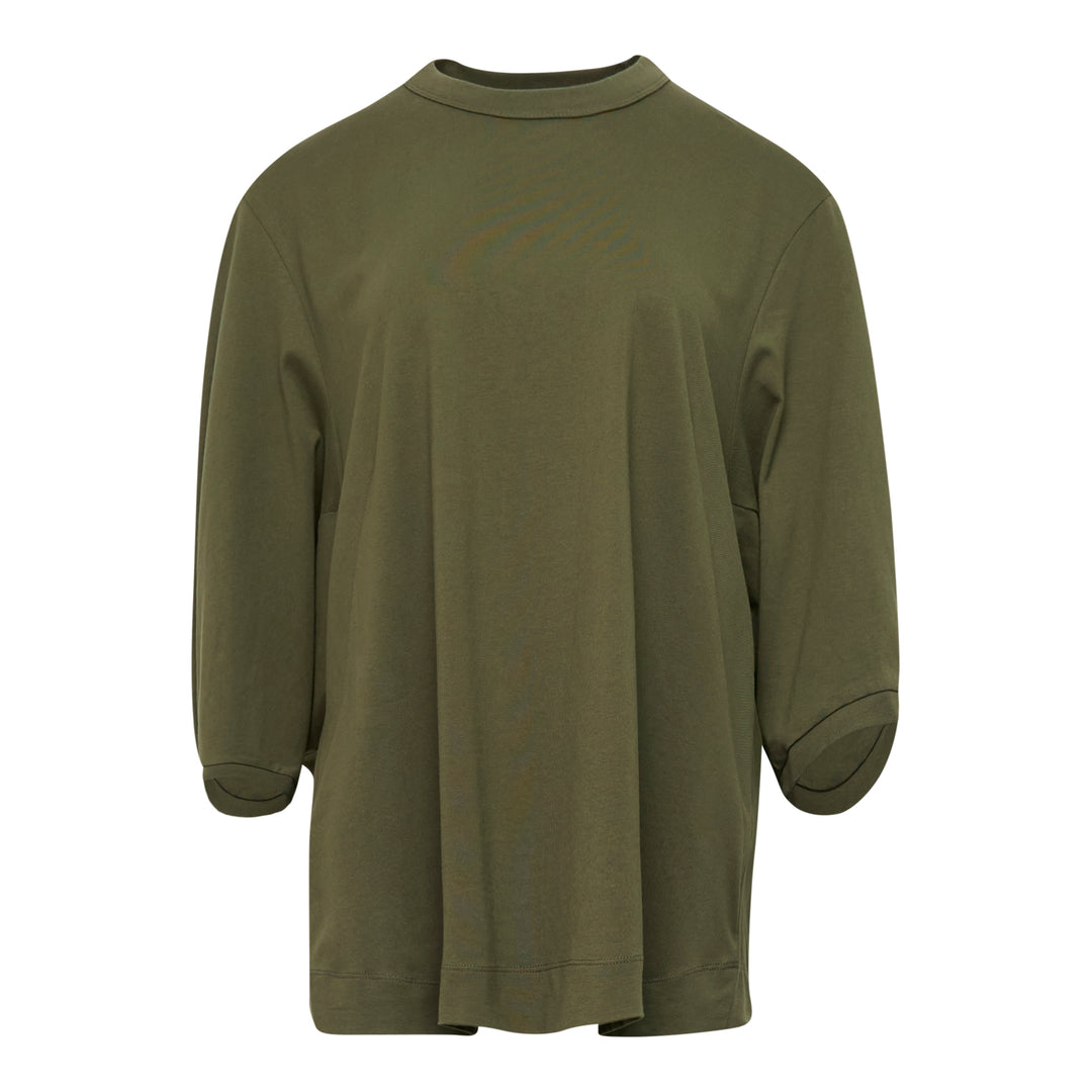 Loose Fit Cropped Sleeve Top