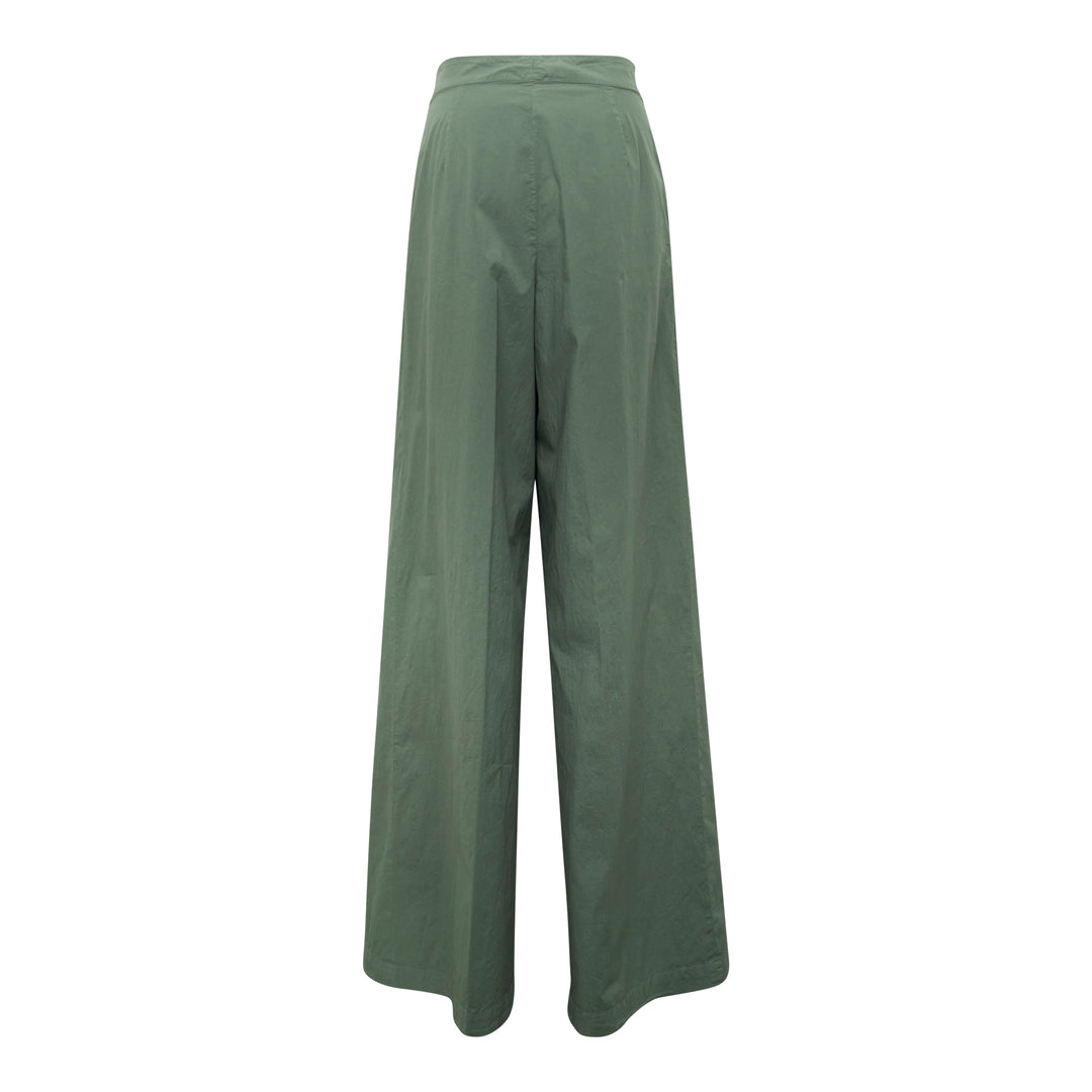 Pleated Wide-Leg Trousers