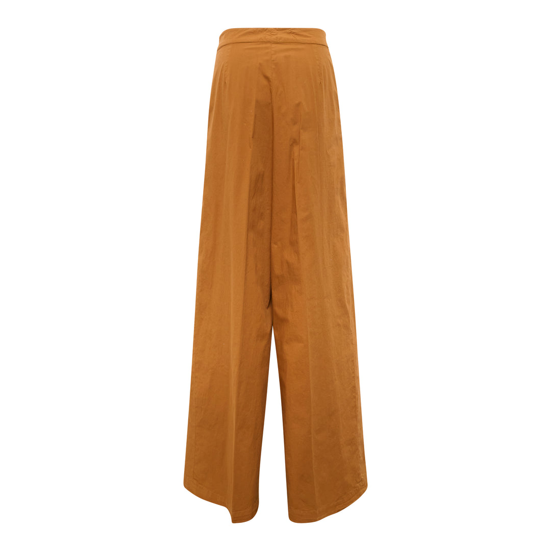 Pleated Wide-Leg Trousers