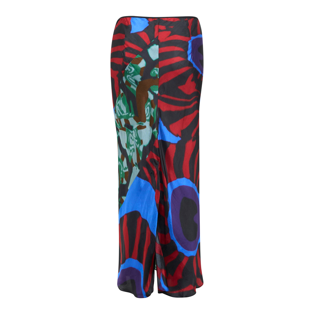 Floral Midi Bias Skirt