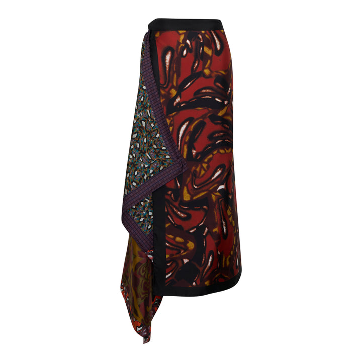Long Wrap Scarf Skirt