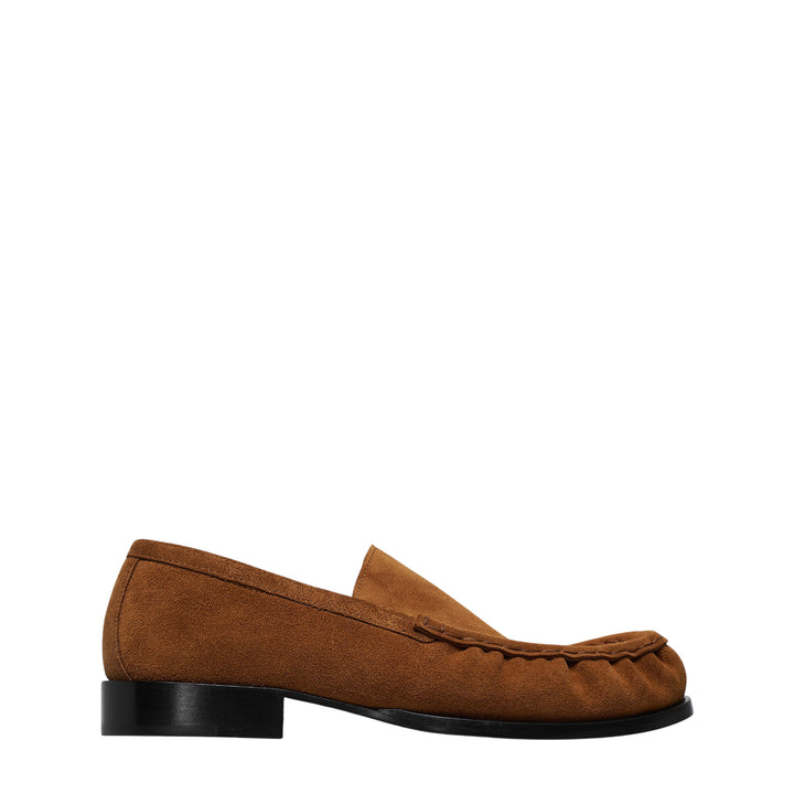 Creased Toe Suede Loafer