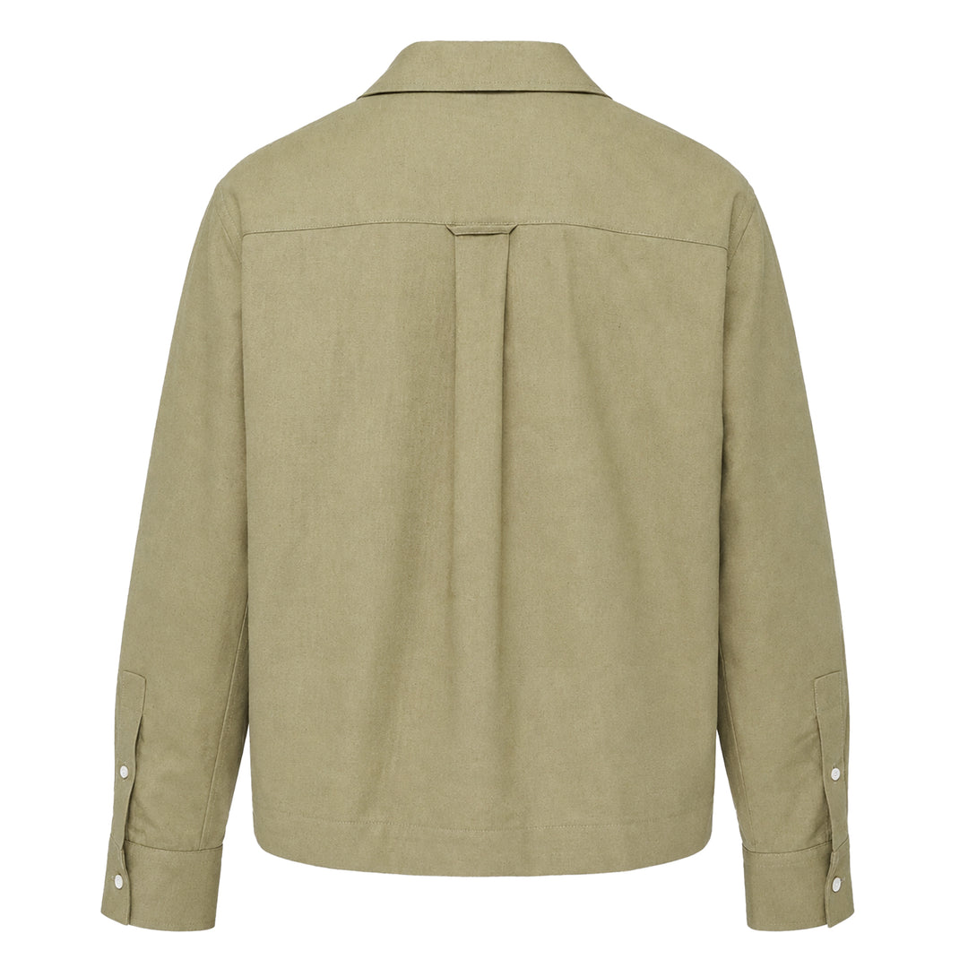 Classic Fit Long Sleeve Drawstring Shirt