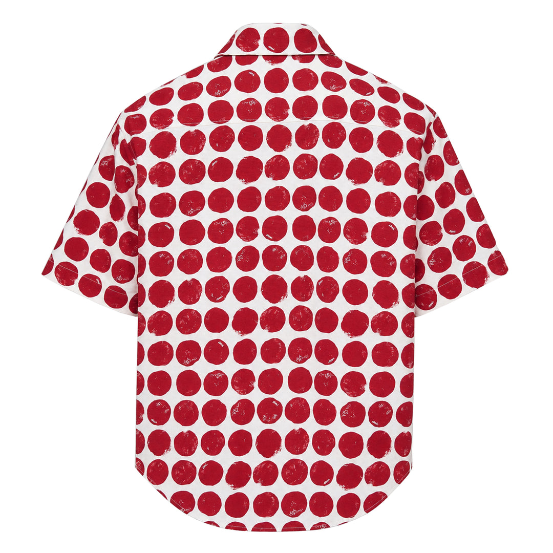 Polka Dot Boxy Short Sleeve Shirt