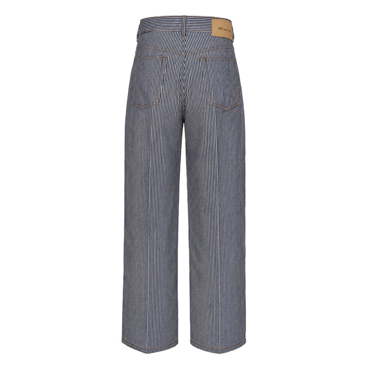 Baggy Fit Striped Jeans