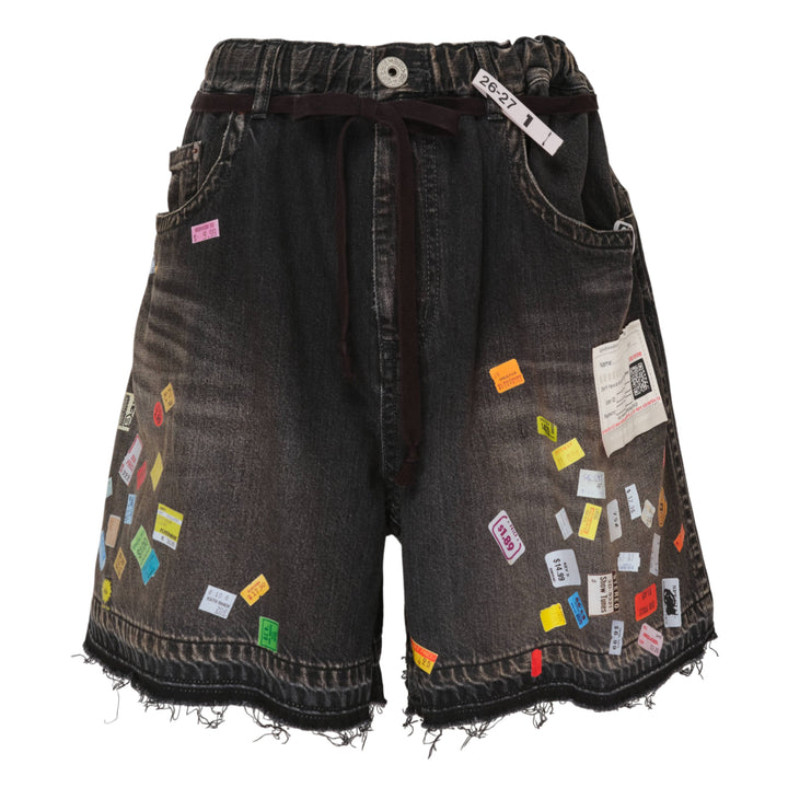 Huge Detail Denim Shorts