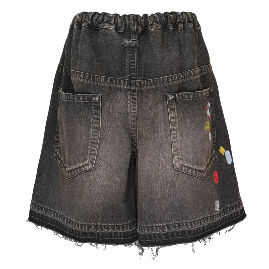 Huge Detail Denim Shorts