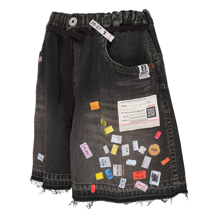 Huge Detail Denim Shorts