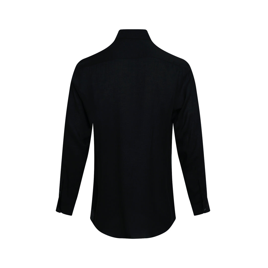 Scarf Collar Long Sleeve Blouse