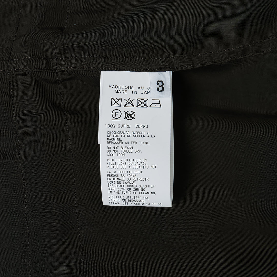 Open Collar Waist String Blouson