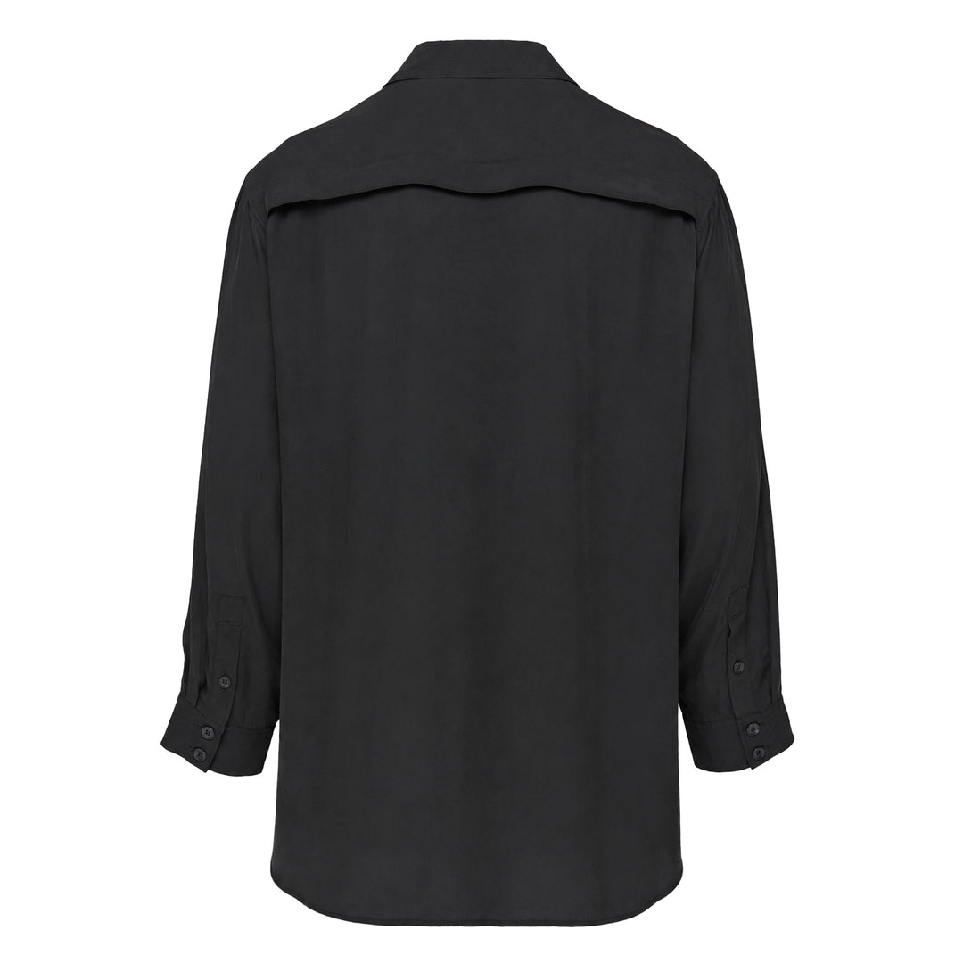 Chest Detail Long Sleeve Shirt