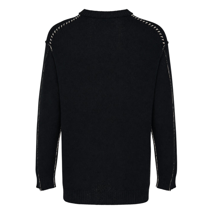 Embroidery Round Neck Sweater