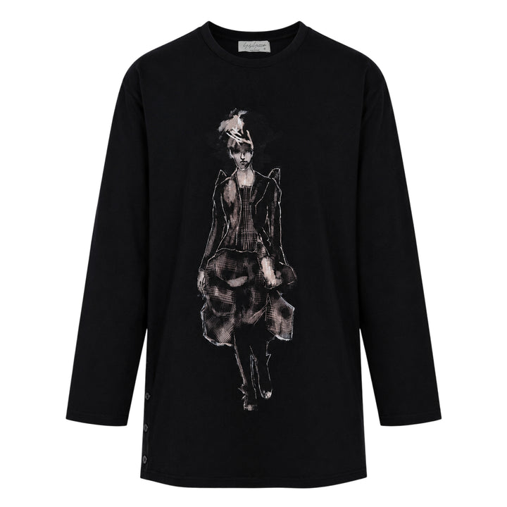 Side Slit Long Sleeve Tee